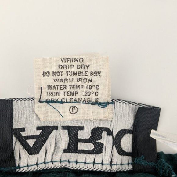 ARC Womens Top Size 12 Green White Polka Dots Elastic Sleeveless Square Neckline - Picture 9 of 9